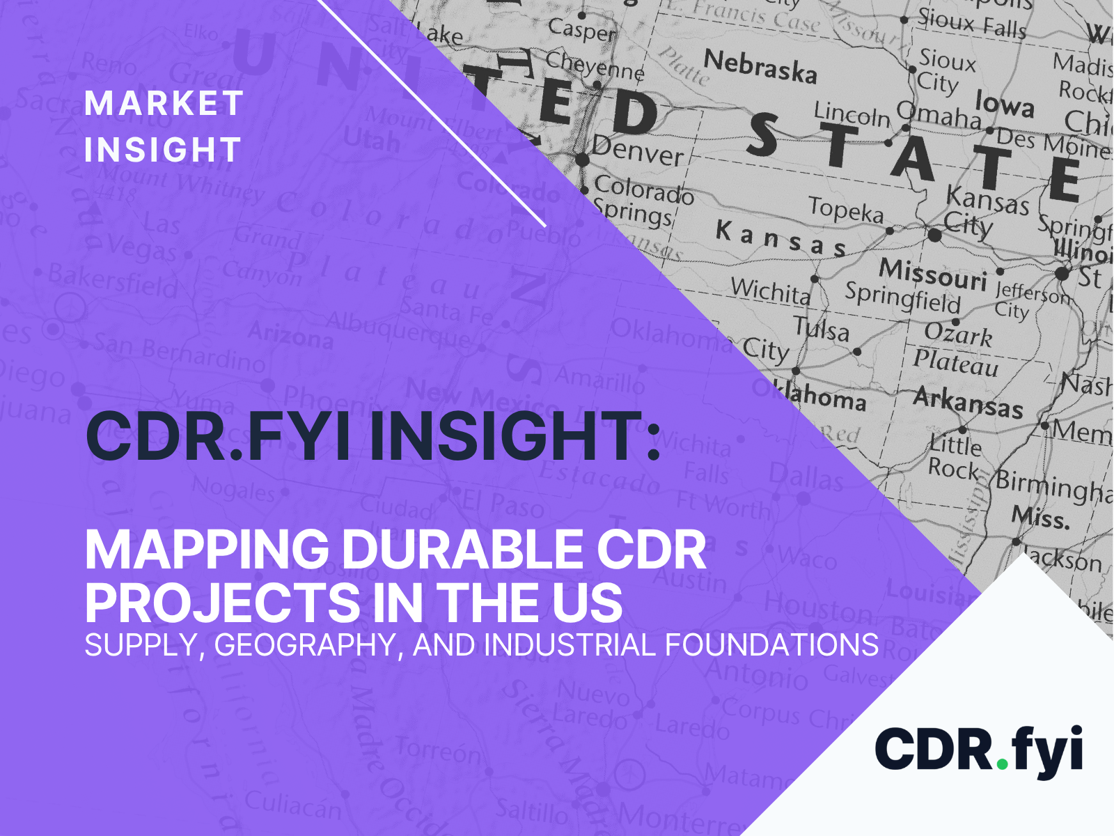 Map of certified durable carbon removal projects in the United States, from CDR.fyi's July 2026 analysis of 40 projects with issued carbon removal credits.